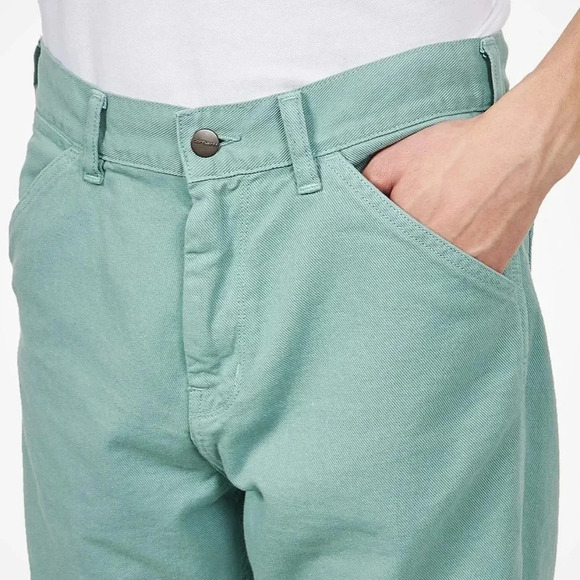 Carhartt WIP SS2020 Jacob Pant "Dodge" Color Denim, 10 oz Mens Size 33 - Picture 4 of 10